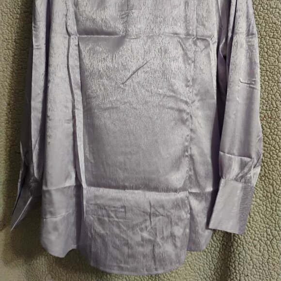 Sewn + Seen Lilac Long Sleeve Button Down Top NWT - Picture 6 of 11